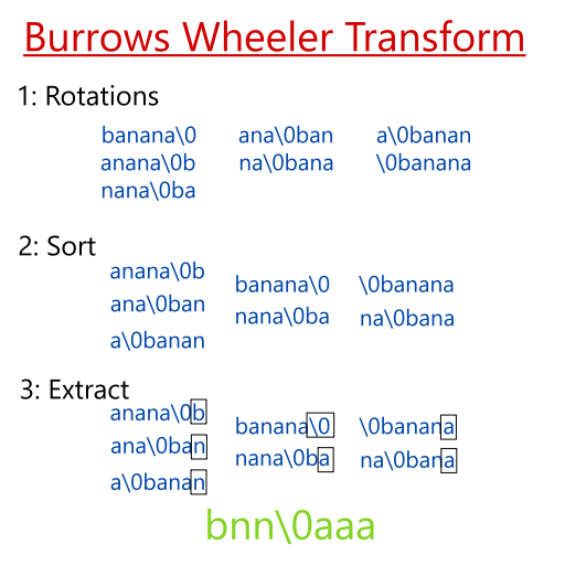 Burrows-Wheeler Transform
