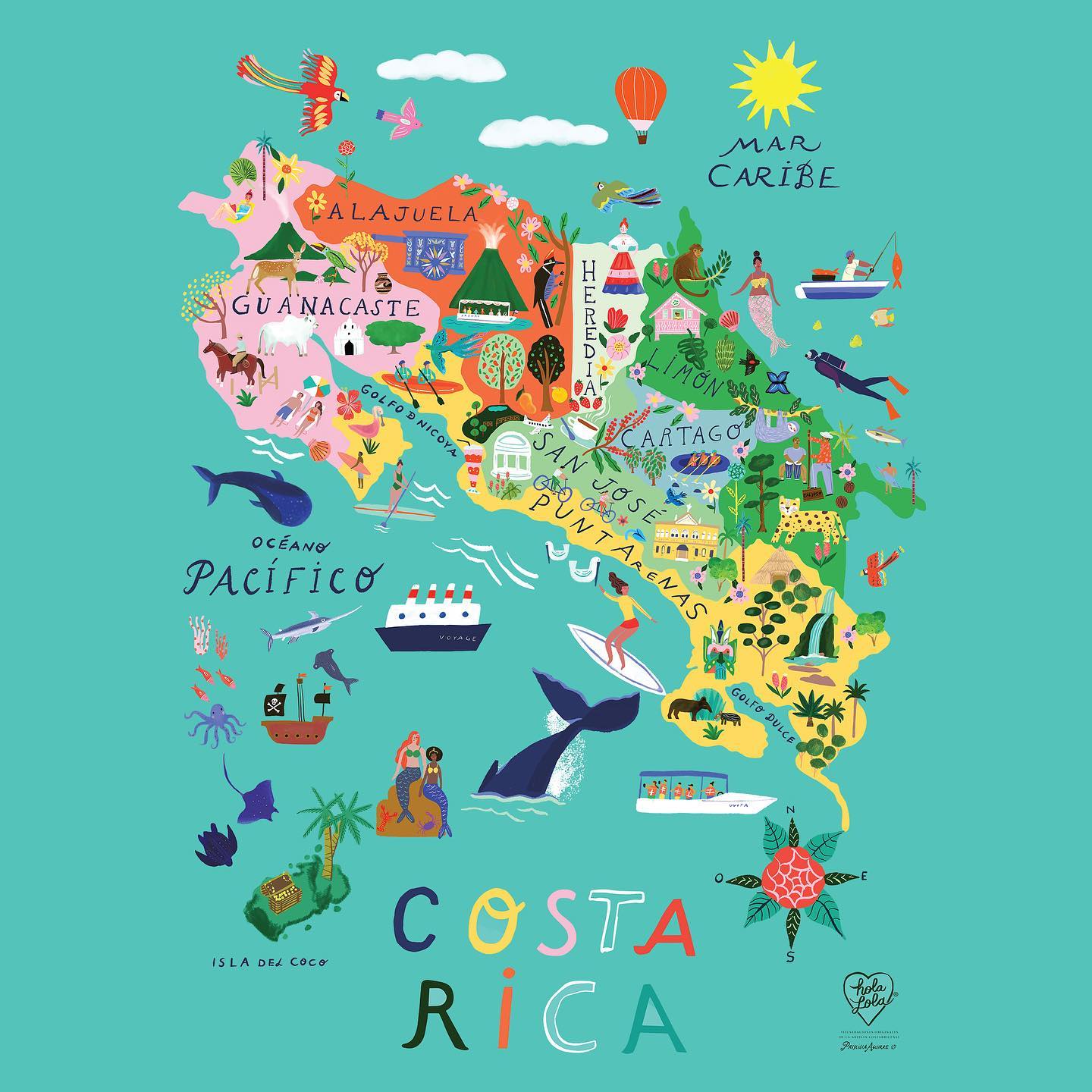 Mapa de Costa Rica