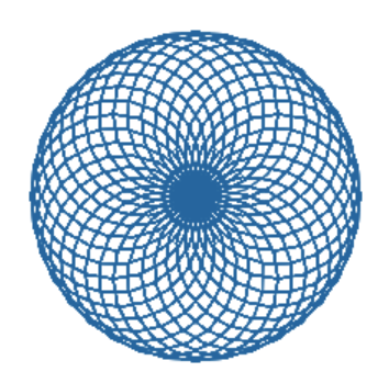 fleur mandala avec des pétales bleus alt text width=“70%”