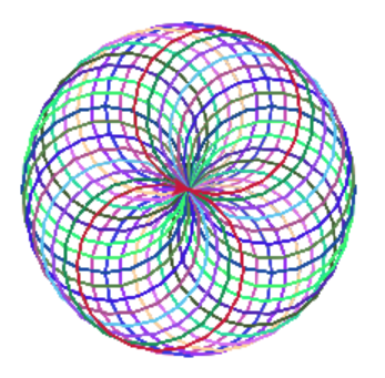 mandala fleur avec pétales de couleur aléatoire alt text width=“70%”