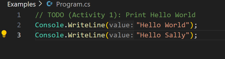 A tela inicial de um fiddle