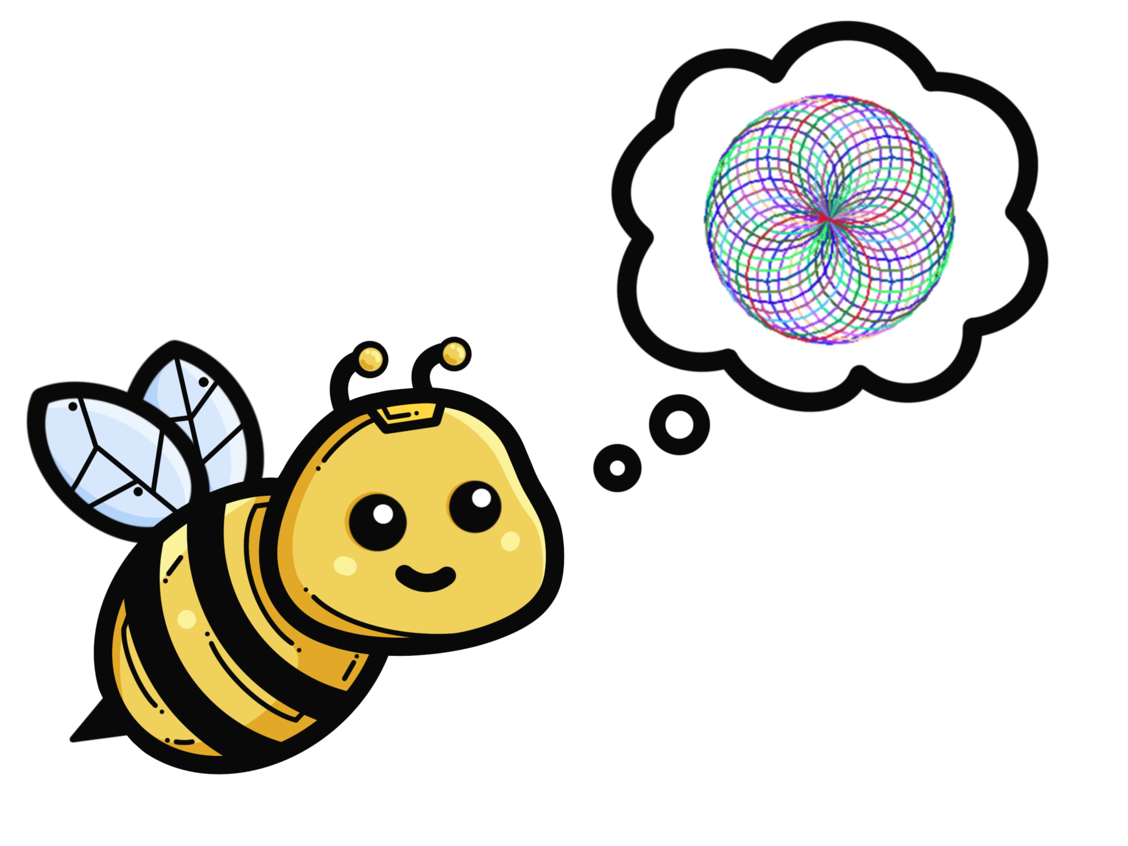 flor de mandala com pétalas de cores aleatórias