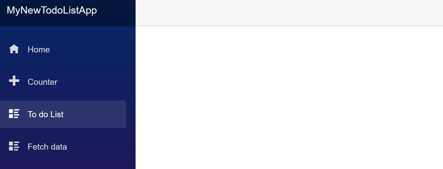Captura de tela da To Do List adicionada à página