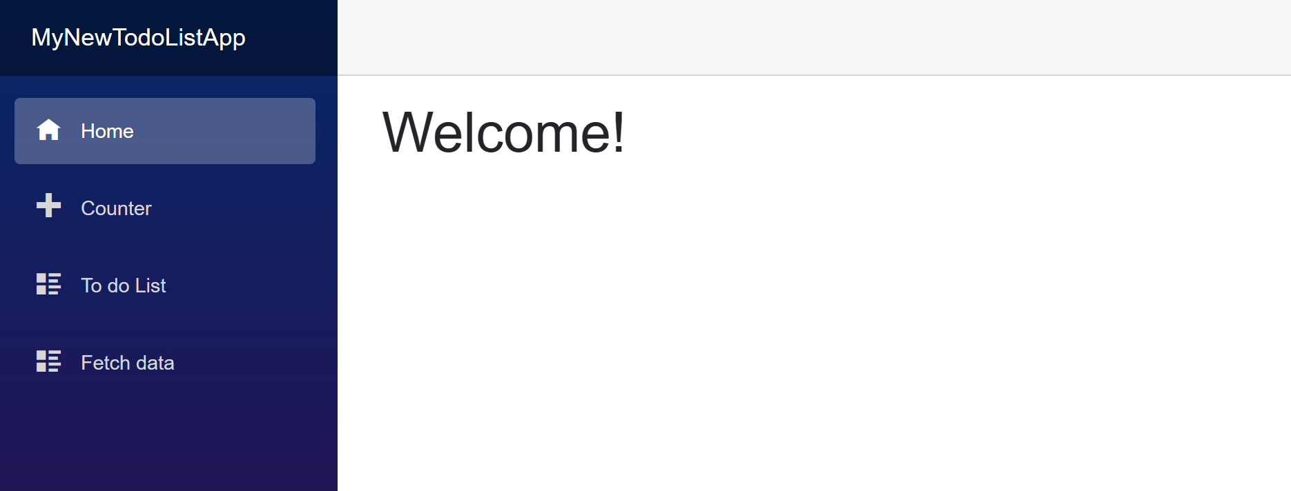 Captura de tela do site que você acabou de criar