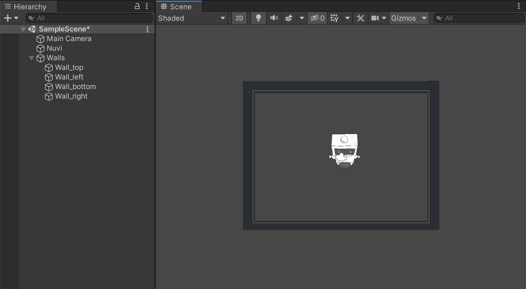 Quatro paredes invisíveis cercando a arena