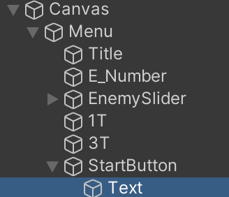 Overview of Menu hierarchy